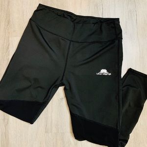 Black and Mesh Lotus Leggings.